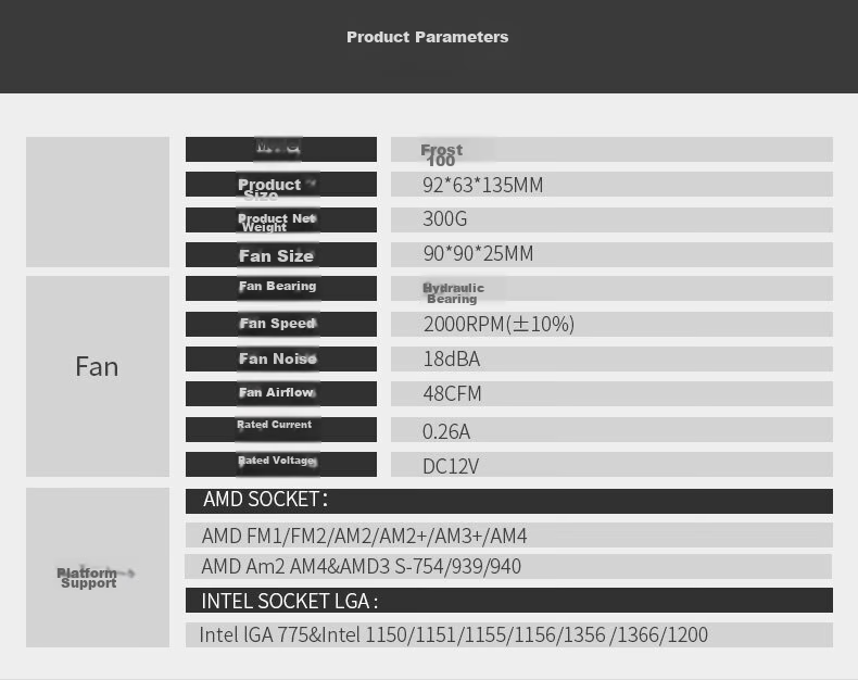 JPLAYER Ziyi Collaboration Edition 4 Copper Tube CPU Cooler, Black ARGB Lighting Synchronization, Intelligent Temperature Control (Supports All Platforms, Includes Thermal Paste, 170W Power Dissipation) JPS-509 7