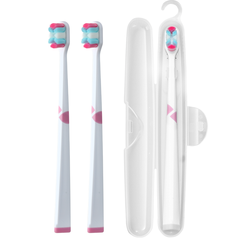 DR.WLEN Soft Bristle Toothbrush for Pregnant Women And New Mothers, Gentle on Gums, Small Head, Ultra-Soft Adult Travel Kit Set