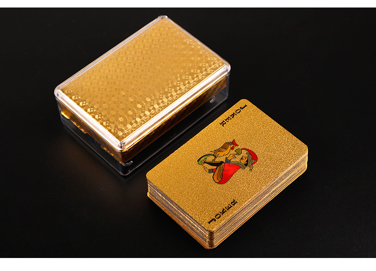 Zihu Texas Hold'em Poker Card Set, PVC Plastic Waterproof Frosted Durable Creative Silver Foil Checkered Guandan Playing Cards 8
