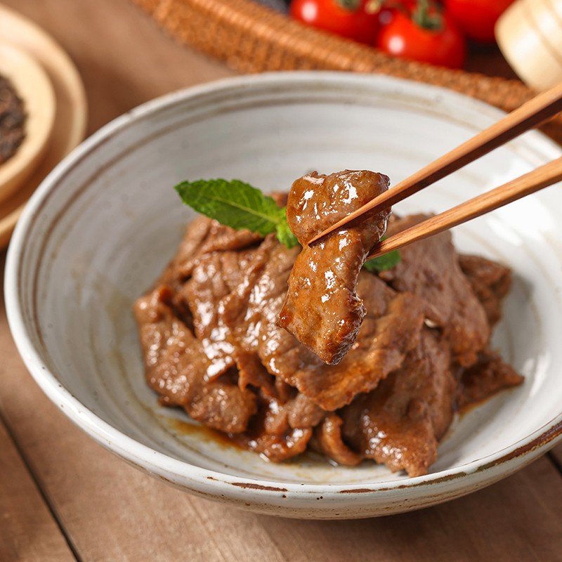 珍味小梅园蚝油牛肉片300g 预制菜半成品菜方便菜春家常速食下饭菜
