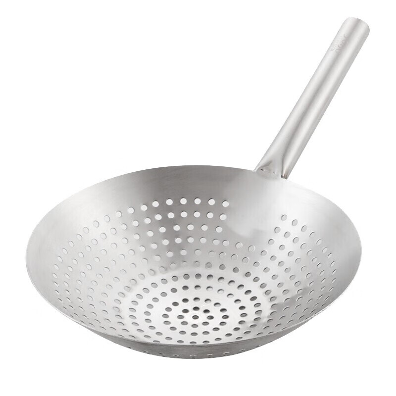Shiyong Stainless Steel Large Strainer, 22cm, Kitchen Oil Drum Colander, Hotel Canteen Restaurant Commercial Large Strainer, SY-LS7