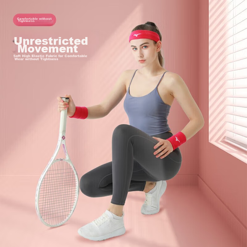 MIZUNO Sports Headband for Men And Women, Running Basketball Fitness Sweat-Absorbing Breathable Headband B571 Gray Single Piece