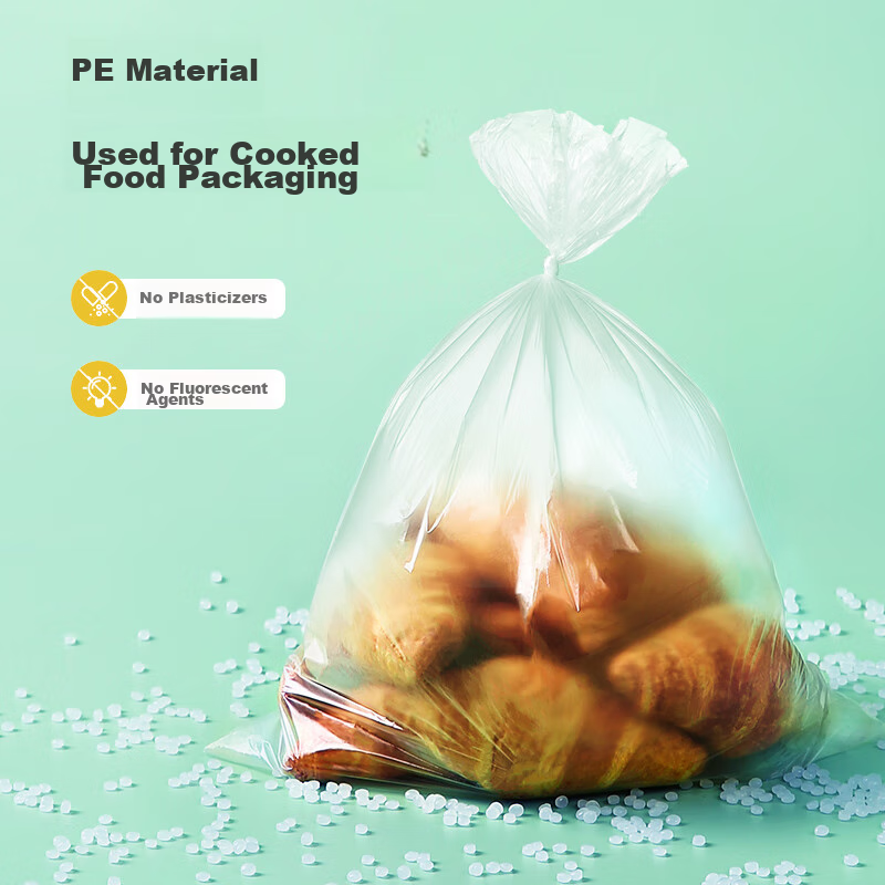 MARYYA Disposable Food Storage Bags with Perforations, Food-Grade Large Size, 25*35 Cm, 210 Pieces