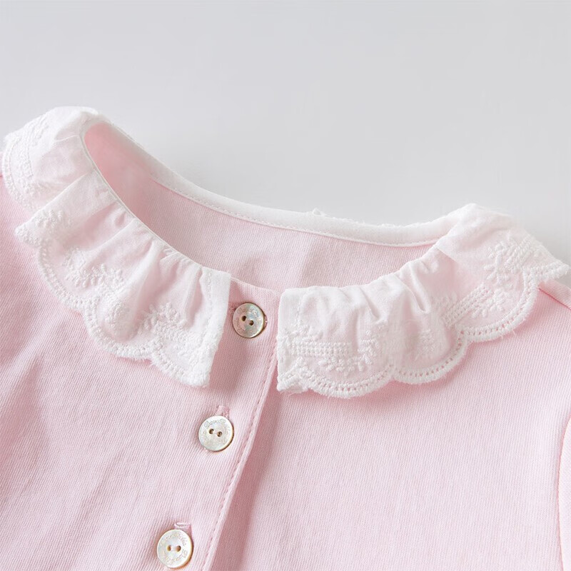 DAVE & BELLA Children's T-Shirt, Girls' Short-Sleeve Summer Wear, Stylish Little Girl's Cotton Top