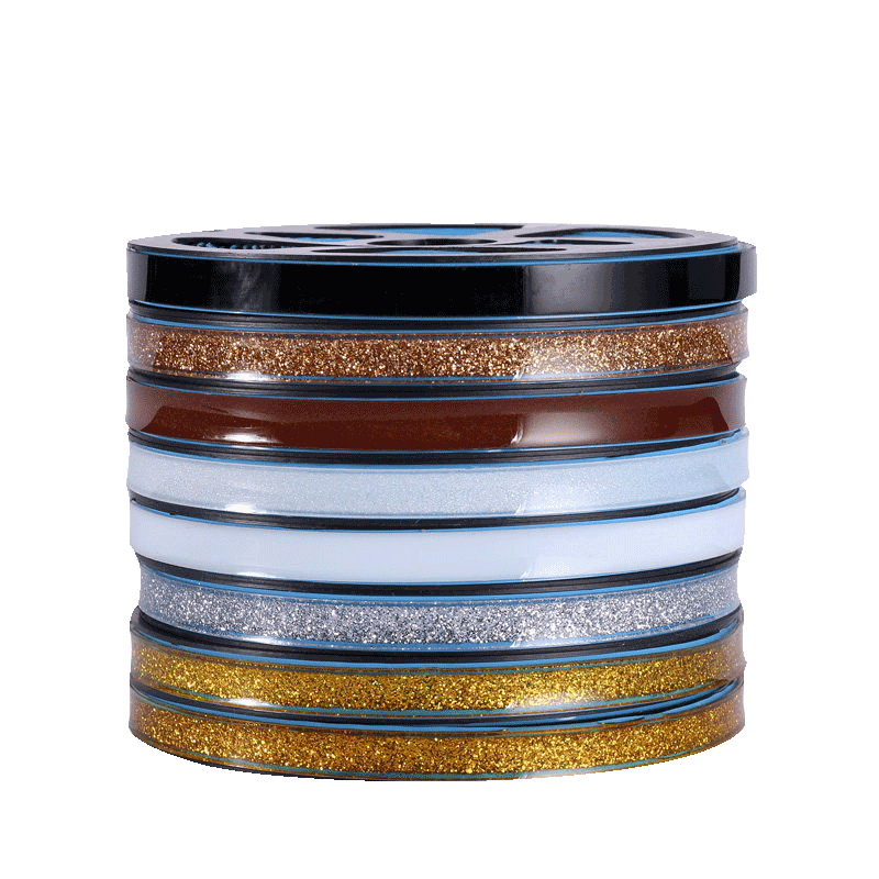 Qinghua Kitchen Oil-Proof Sticker, Tile Gap Filler Strip, Sink And Stove Edge Sealing Strip, Gutter Filling Strip, Silver, 8mm*600cm