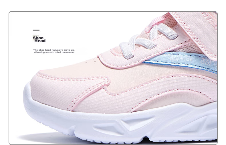 361° Children's Shoes, Kids' Sports Shoes, Winter Season, Boys And Girls, Small Children, Leather Soft Elastic School Running Shoes, Black 27.5 42