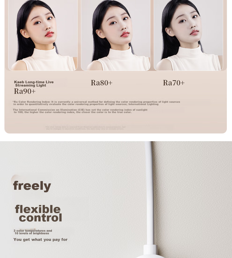 Xiaotian Live Streaming Fill Light, Host-Specific Beauty Light, Mobile Desktop Live Streaming Light, Floor-Standing Universal Full-Screen Face Light, Studio Lighting, Influencer Light, Photography Shooting Stand 14