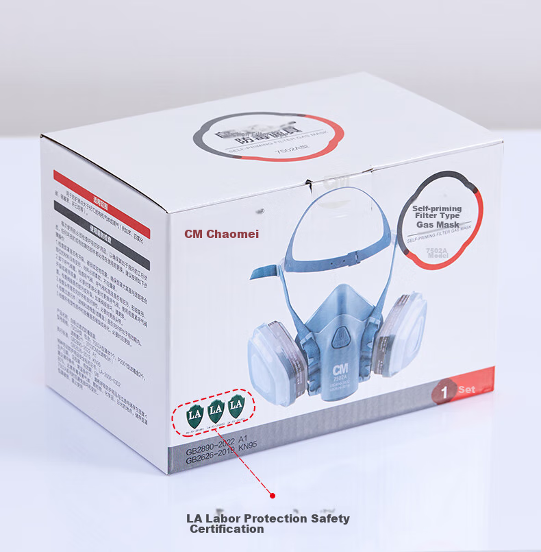 CM 7502 Silicone Gas Mask, Protects Against Toxic Gases, Industrial Chemical Spray Paint Pesticide Spraying Renovation Dust Formaldehyde-Specific Respirator 2