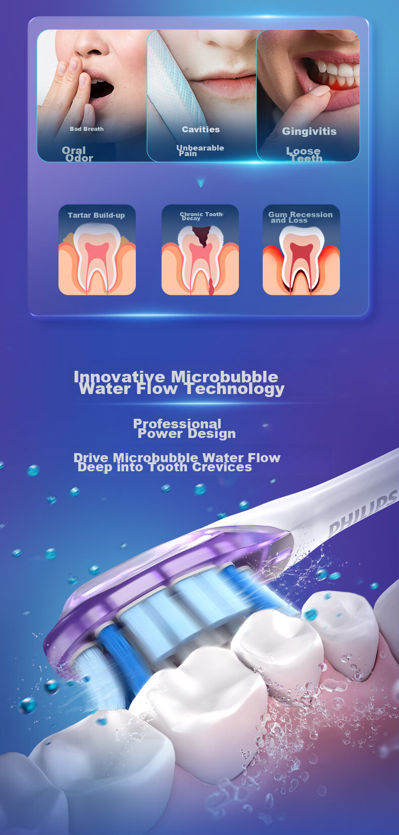 PHILIPS DiamondClean 9 Series Professional Master Electric Toothbrush with Patented Dual-Core Motor, High-End Cleaning, Gum Care, Whitening, Birthday Gift for Men/Women Black 3