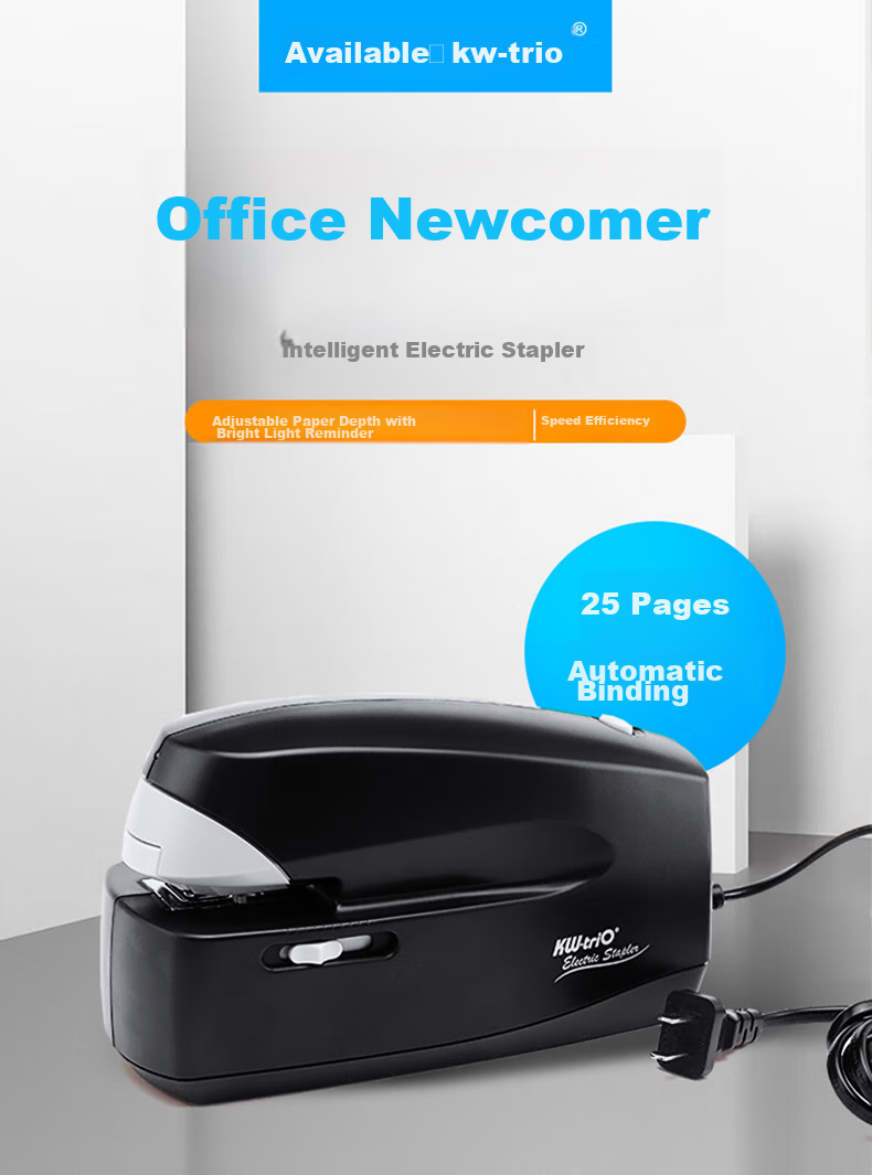 KW-Trio Electric Stapler with Intelligent Sensor, Fully Automatic Binding Machine, Can Staple up to 25 Pages 2