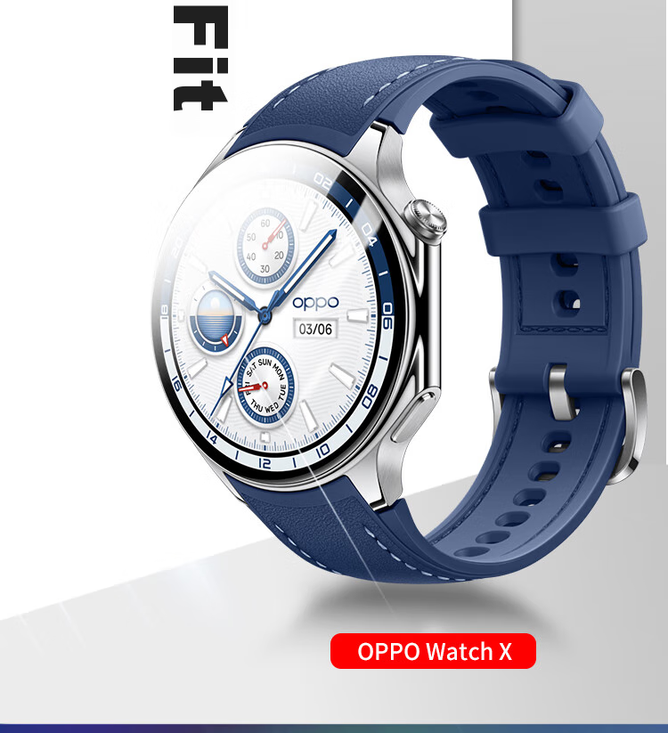 ESCASE [Three-Pack Premium] Screen Protector for OPPO Watch X, Hydrogel Film, Full Coverage, HD Clear, Shockproof, Fingerprint-Resistant Protective Film 6