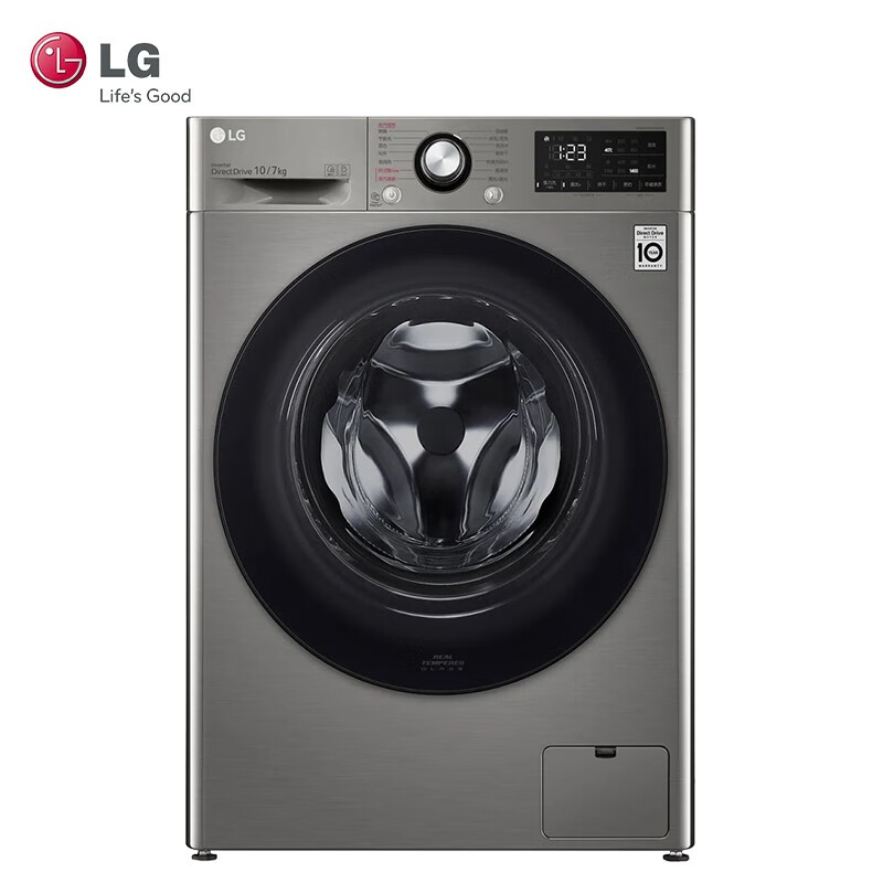 LG 全自动智能 滚筒洗衣机 DD变频直驱 FR10PY4升级款FD10PN4 蒸汽除菌消毒洗 超薄家用 洗烘一体机 FD10PN4