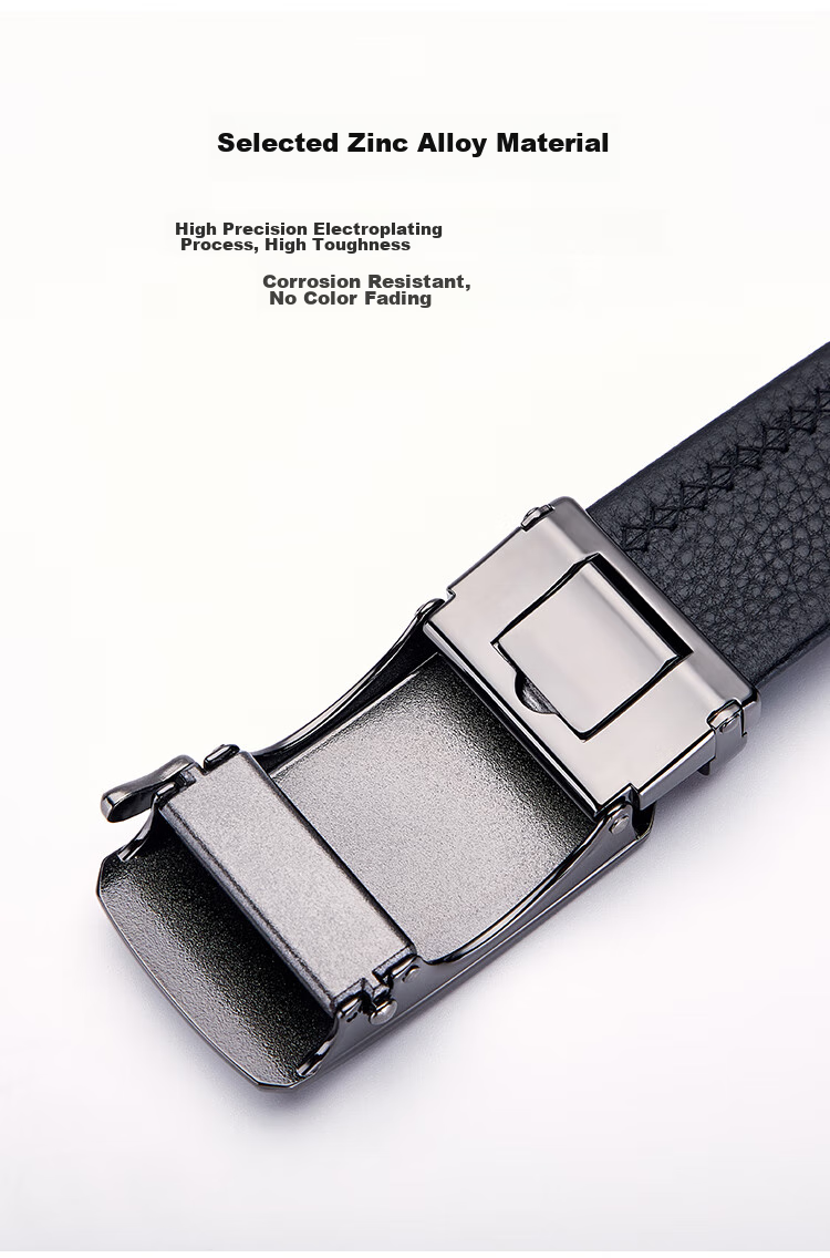 GUSKI Brand Men's Leather Belt with Automatic Buckle, Waist Belt Gift Box, Birthday Present for Boyfriend Or Husband 6