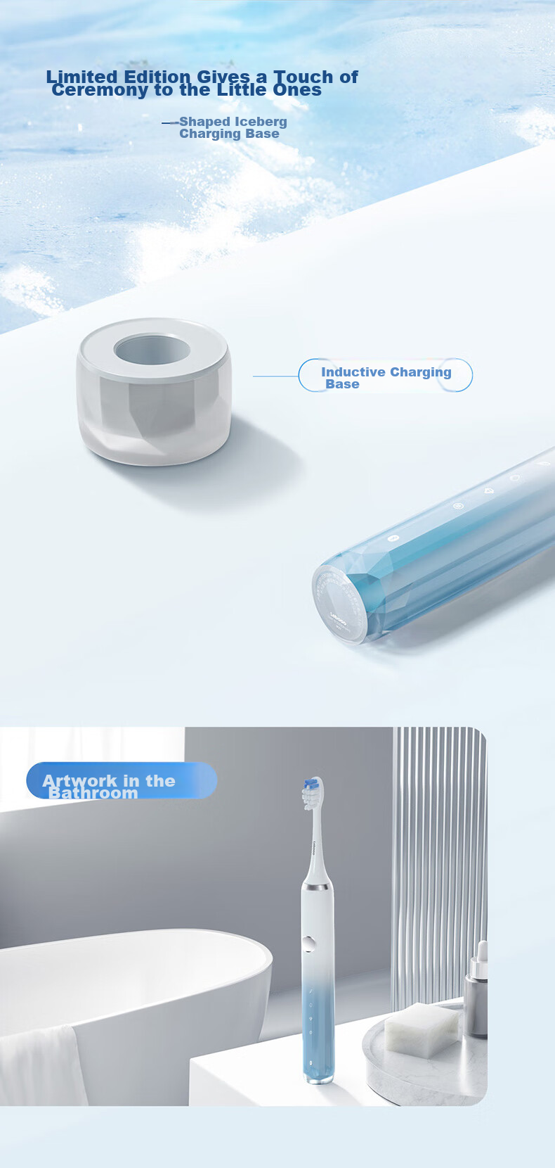 Hongmengzhixuan Li Bobe Intelligent Sonic Toothbrush 2 Ice Mountain Youth Edition Electric Toothbrush, 180-Day Long Battery Life, Birthday Gift for Boyfriend Or Girlfriend, Wedding Gift, Cold Rock Gray 10