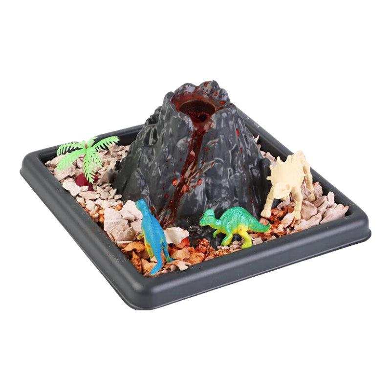 Babamama Volcano Eruption Science Experiment Kit, Dinosaur Toy for Children, Kindergarten And Student DIY Craft Set