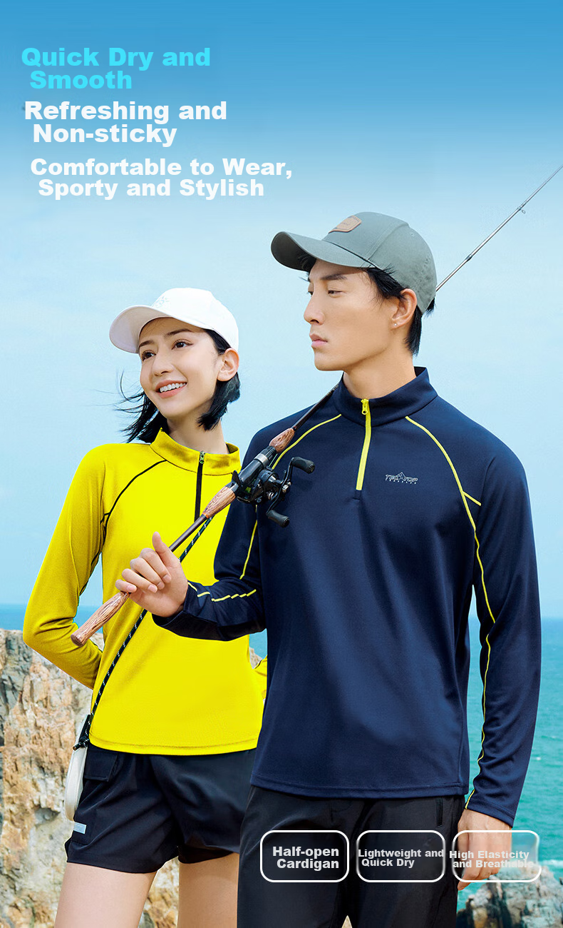 TECTOP Quick-Dry Men's Outdoor Stand-Collar Breathable Running Elastic Long-Sleeve T-Shirt Reflective Cycling Jersey 035 Men's Black S 1
