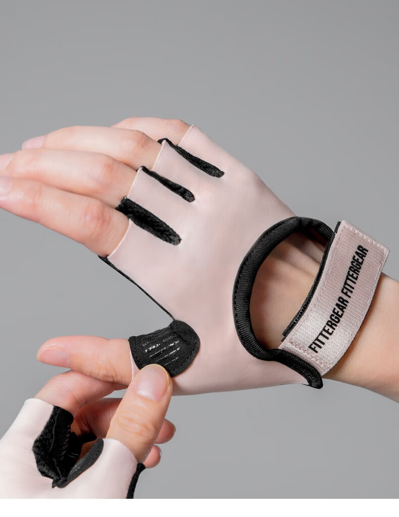 FITTER GEAR Fitness Gloves for Women, Anti-Callus, Specialized for Sports, Pull-Up Bar, Gym Equipment Training, Non-Slip, Gray, Size S 6