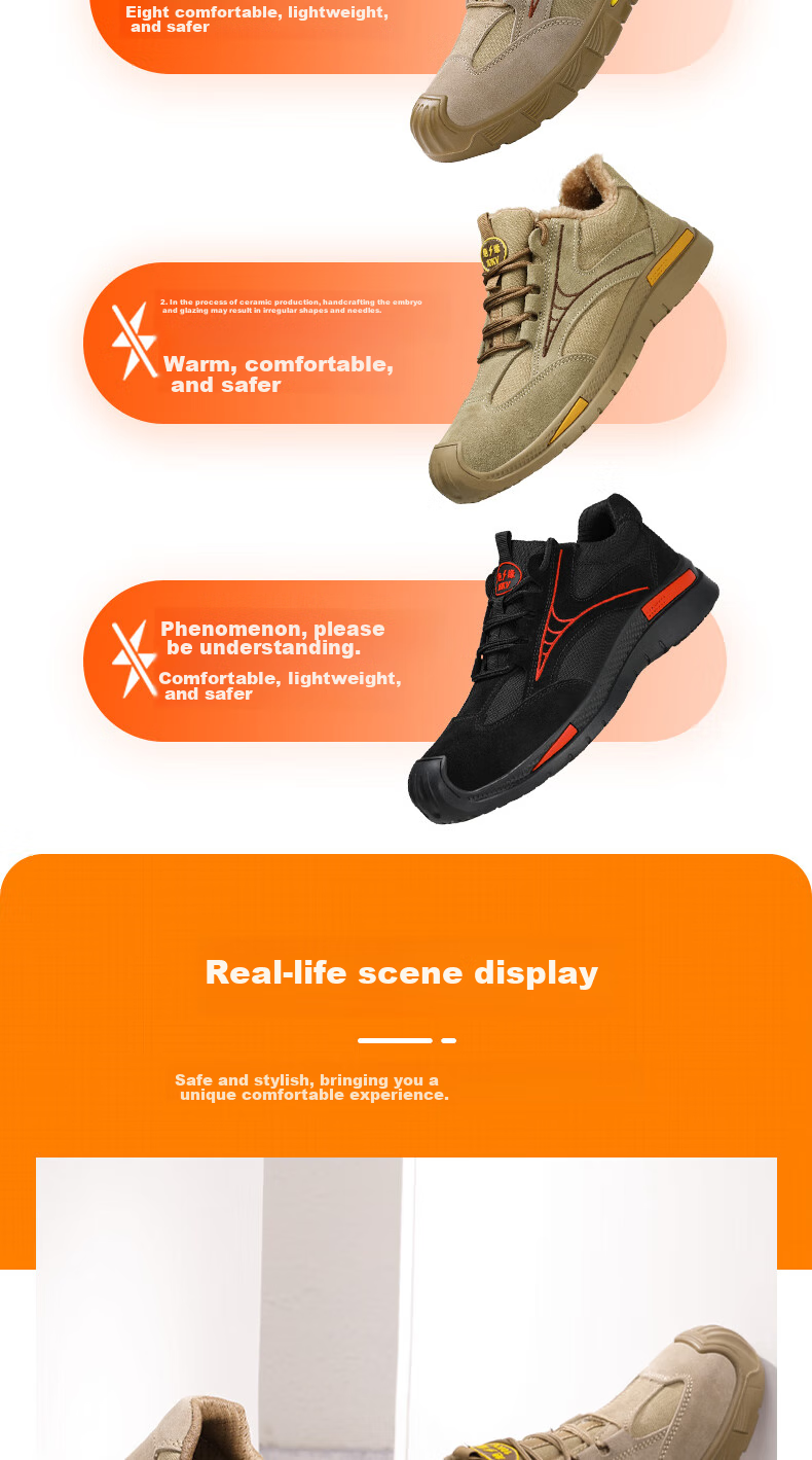 GUYISA Safety Shoes for Men, Breathable, Insulated 10KV, Electrician Anti-Smashing Anti-Puncture, Lightweight, Construction Site Work Boots 0225S Size 44 10
