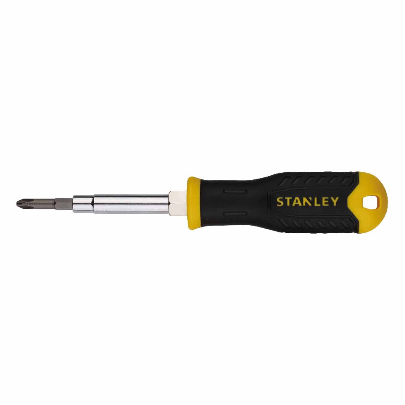 STANLEY 6-in-1 Multi-Function Screwdriver STHT68012-8 Phillips and Flathead Dual-Use Screwdriver for Home Repair