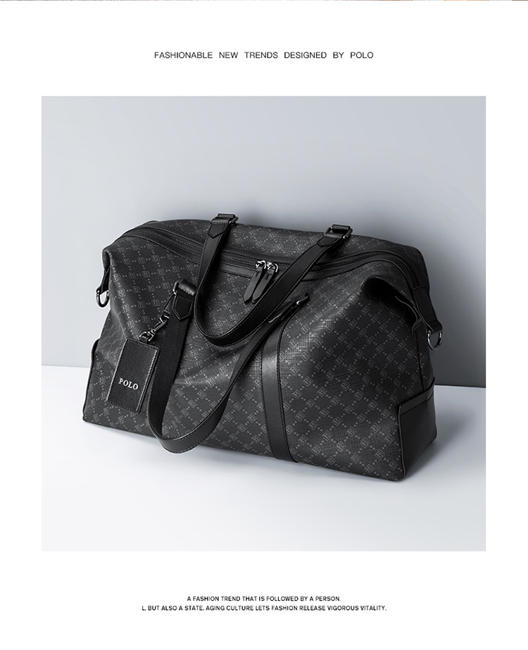 POLO Travel Bag, Men's Handbag, Shoe Compartment, Business Trip, Gym Bag, Sports Luggage Bag, Large Capacity Storage Bag 17