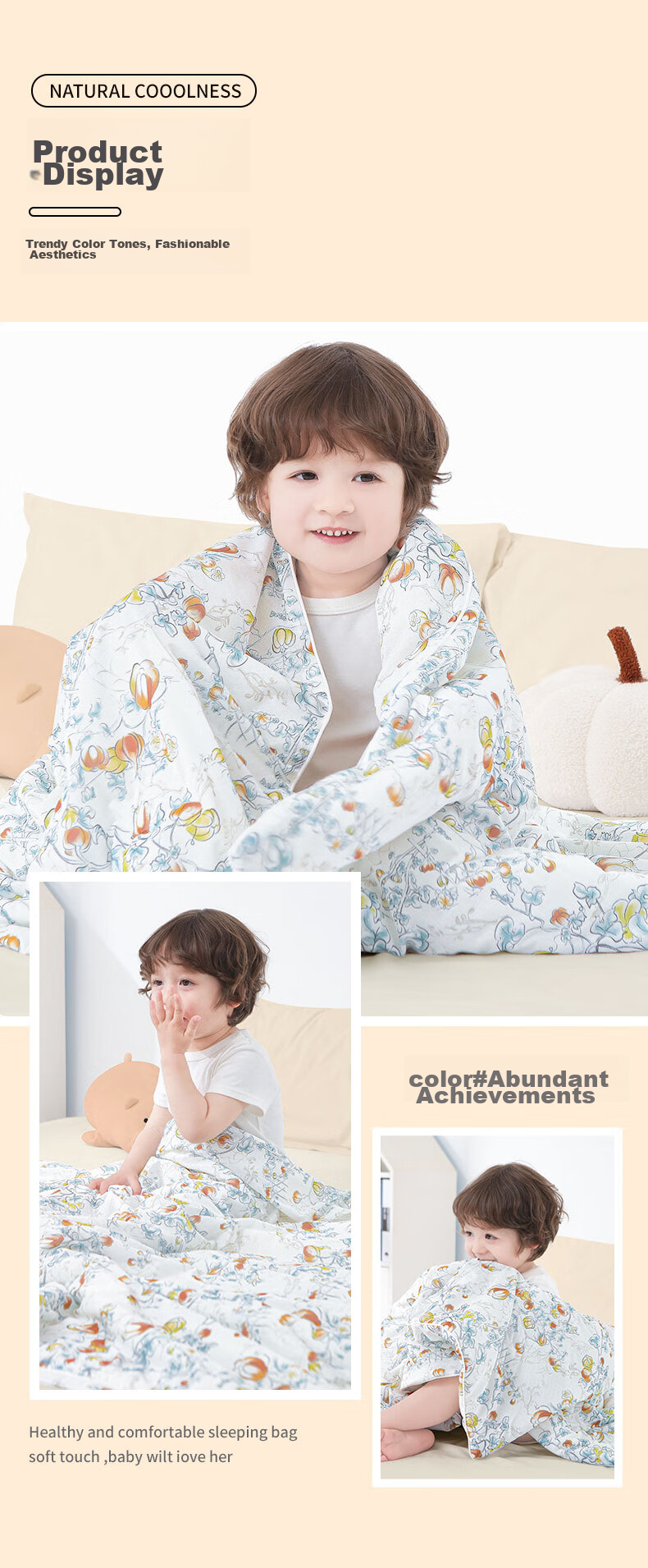 Nanjiren Baby Blanket, Children's Air Conditioning Quilt, Spring And Autumn Cool Quilt, Antibacterial Kindergarten Student Nap Quilt, Cooling Quilt 16