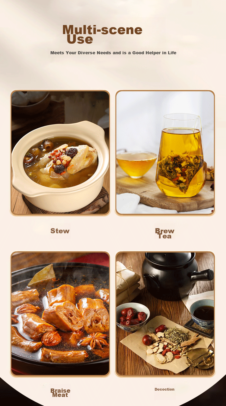 SHUANG YU Non-Woven Filter Bags Tea Bags Herbal Medicine Bags 100 Spice Bags Braising Bags Disposable Decoction Bags Spice Bags 3