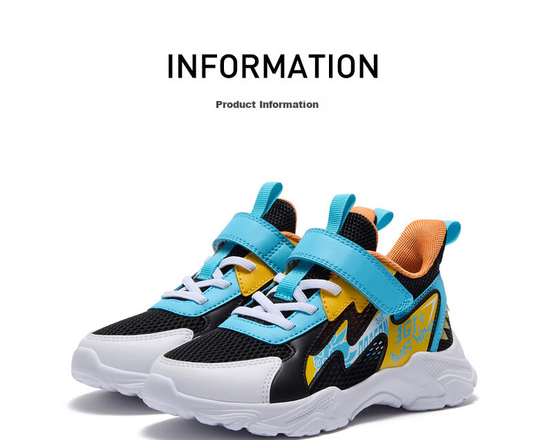 361° Children's Shoes, Boys' Shoes, Summer 2026, Lightweight And Bouncy Toddler Playful Casual Shoes for Kids, Blue, Size 30 17