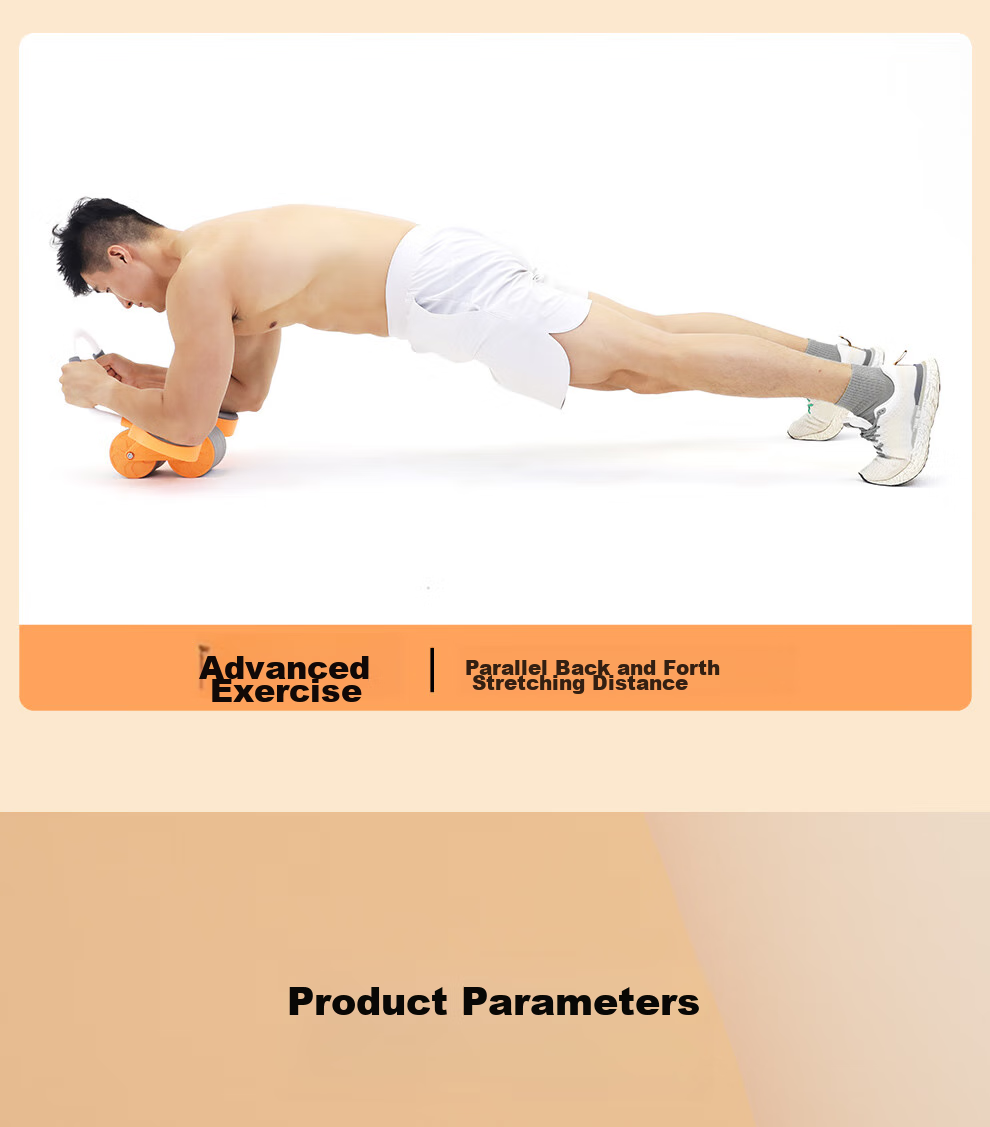PROIRON Automatic Rebound Ab Wheel with Elbow Support, Dual Wheel Ab Roller, Plank Support Abdominal Muscle Wheel, Vibrant Orange 28