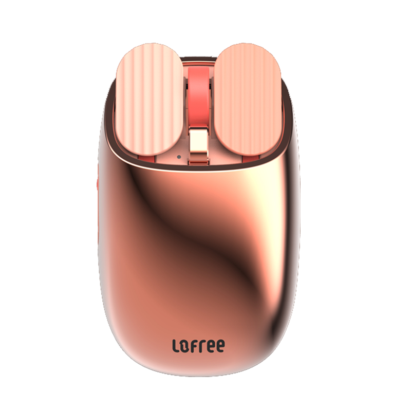 LOFREE Wireless Mouse Bluetooth Multifunctional Computer Laptop Office Home Use Rose Gold Mouse