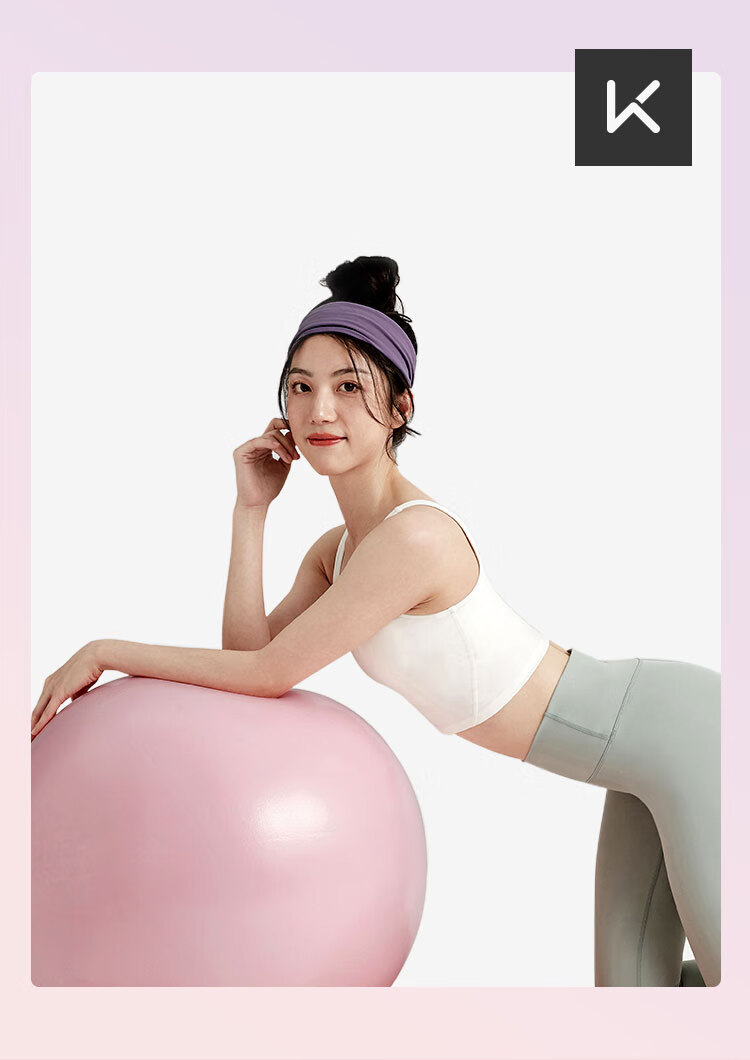 Keep Wide Headband for Yoga, Dance, Exercise, Fitness, Sweat-Absorbing And Breathable Hair Tie, Smog Blue 2