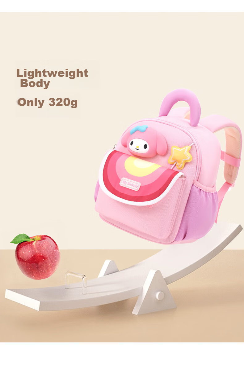 Hello Kitty Kindergarten Backpack for Girls, Preschool And Elementary School Students, Baby Outdoor Small Bag, Children's Backpack Gift T0109 Kuromi 8