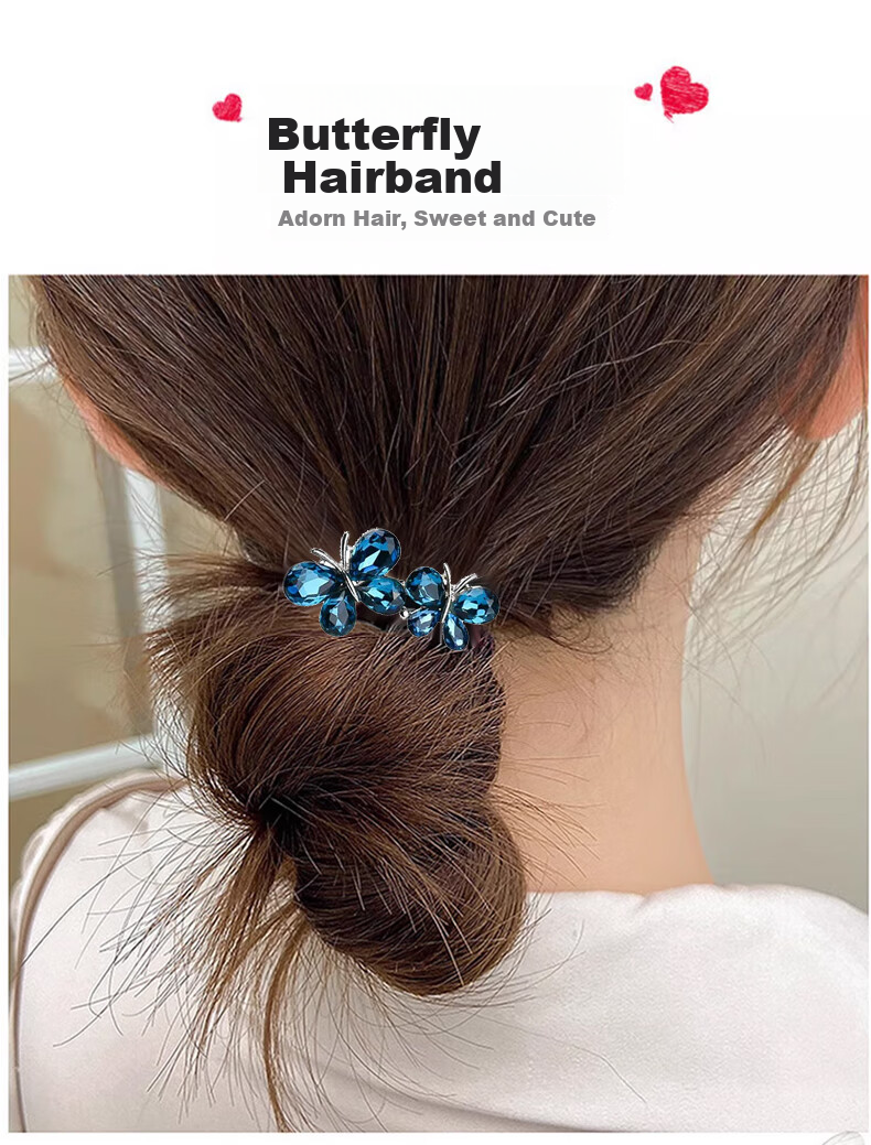 Gunai One-Week Hair Tie Hair Accessory Elastic Hair Band Hair Rope Set Valentine's Day Gift for Girlfriend 6