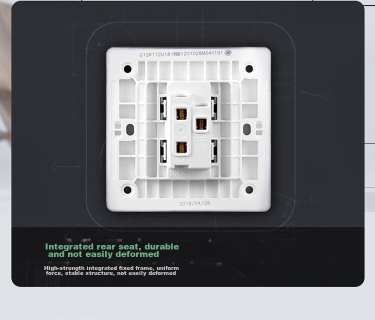 BULL Switch Socket G12 Series, Single Pole Double Throw Switch, Wall Large Panel G12K112, Space Gray, Concealed Installatio 15