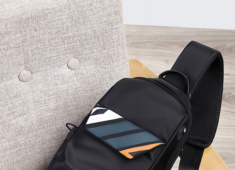 GOLF Chest Bag for Men, Contrasting Color Shoulder Crossbody Bag, Casual Phone And IPad Bag, Multi-Compartment Sports Small Backpack, Running Pack 1
