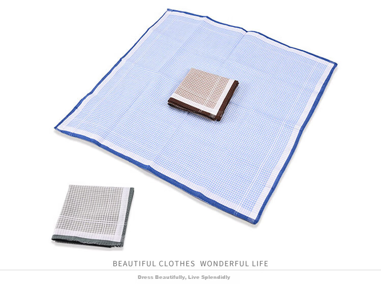 GLO-STORY 3-Pack Cotton Couple's Universal Handkerchief, Light Classic Style MSP014074 9