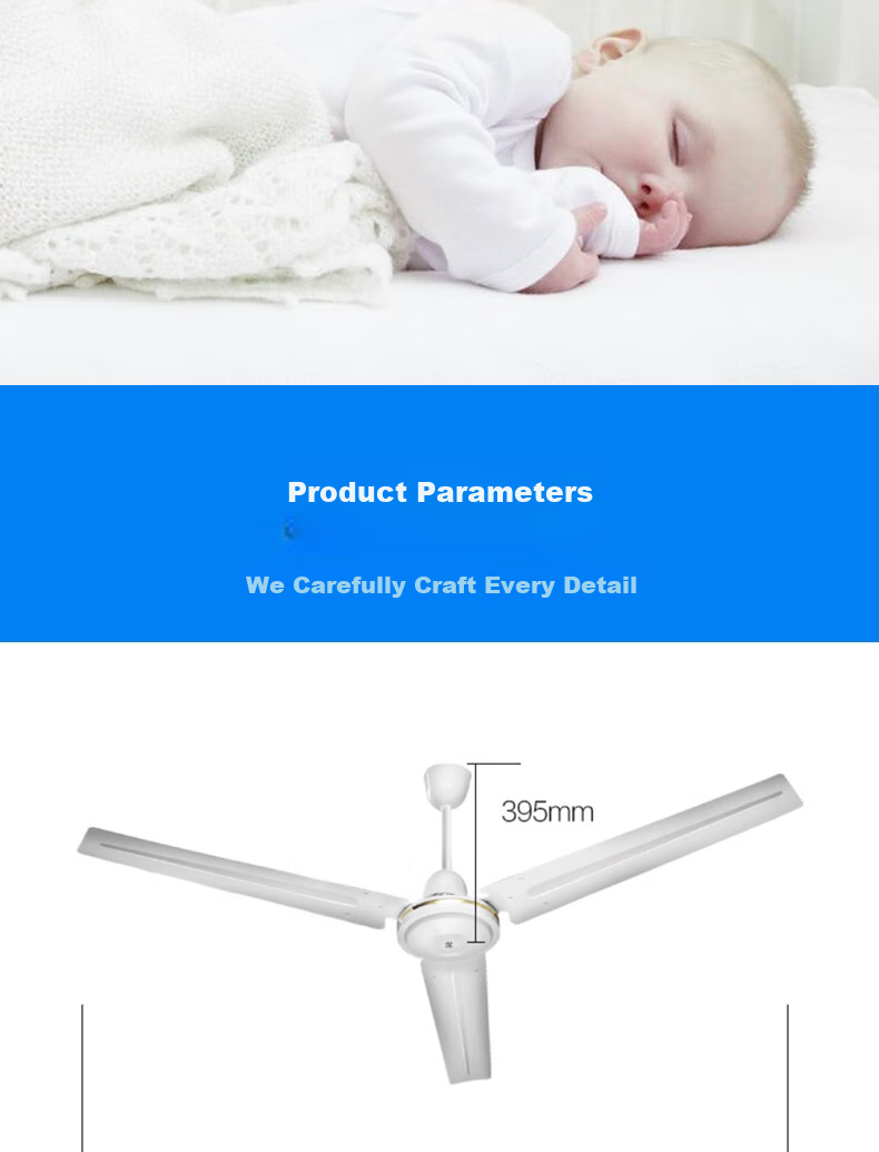 Wahson Ceiling Fan / Electric Fan / High-Power Dormitory Factory Rooftop Fan / Industrial Fan / Living Room Kitchen Dining Room Home Fan AC Fixed Frequency Fan 1.4 Meters FC-1400 11