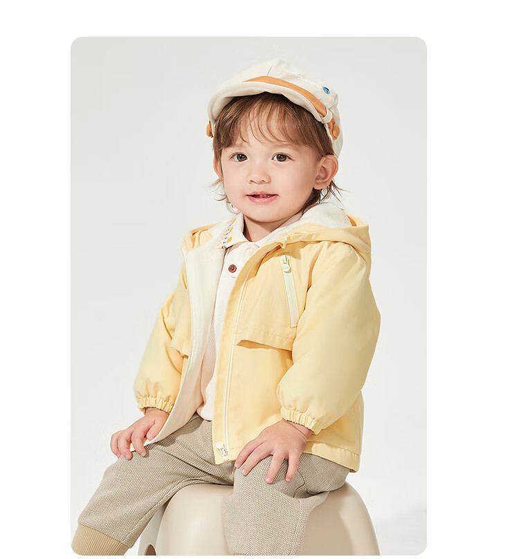 Balabala Kids Jacket Boys and Girls Fleece Lined Trendy Spring 2025 Outerwear [Mall Same Style] 200125105203 8