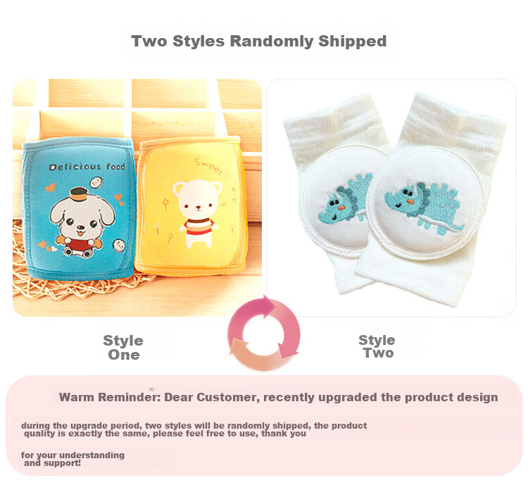 9i9 Baby Knee Pads Crawling Anti-Fall Elbow Guards Breathable Mesh Non-Slip Toddler Walking Protection 2 Pairs A99 3