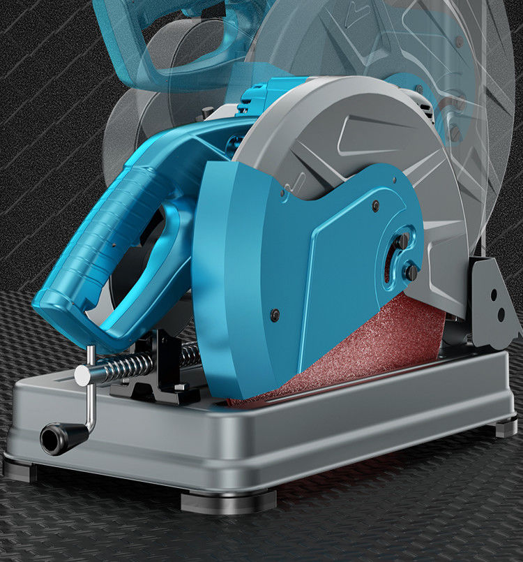 欧普 木工钢材切割机皮带型材切割锯355大功率钢材机台式多角度铝材