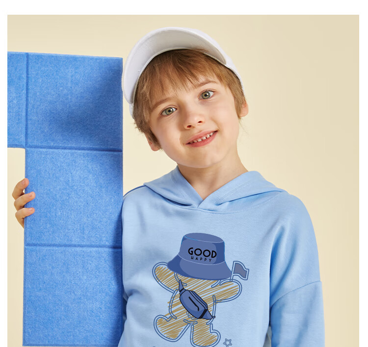 Baleno Boys' Sweatshirt, Spring And Autumn Thin Cartoon Cool Pullover Top, Children's Autumn Hooded Sports Jacket 22