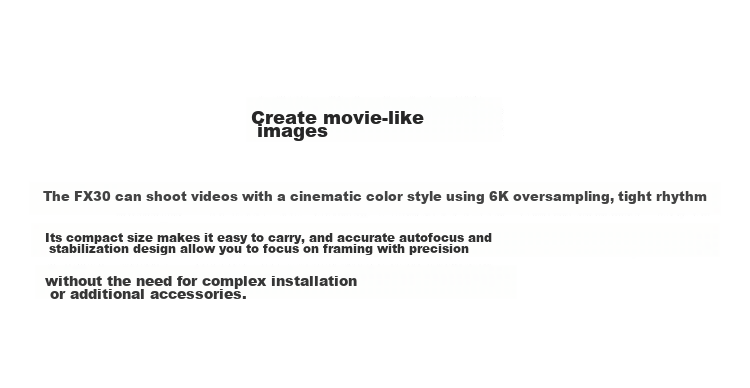 SONY ILME-FX30 Professional Cinema Camera, Handheld Grip Kit 7