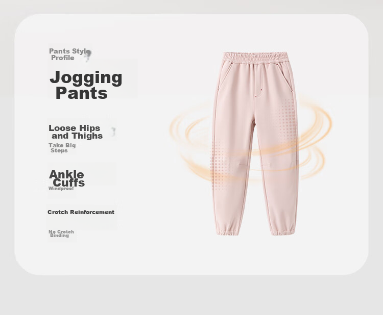 BALABALA Children's Clothing, Boys' Pants, Autumn And Winter Girls' Trousers, Big Kids' Joggers, Children's Long Pants with Fleece Lining 5