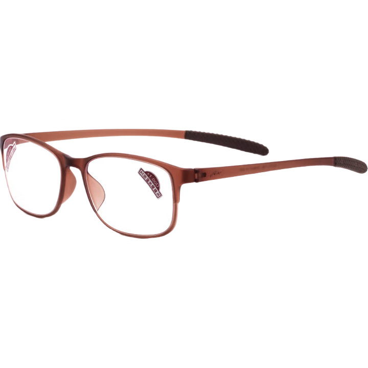 Xiyanghong Reading Glasses for Men And Women, Anti-Blue Light, Fashionable Large Frame, Lightweight Presbyopic Glasses E9004 Brown 300 Degrees