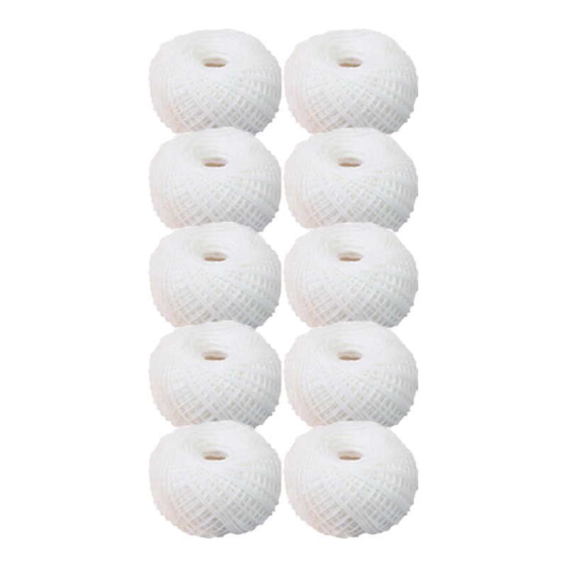 DOCON Wire-Drawn Punched Binding Machine Polyester 18 Strands 20g/Roll, 10 Rolls, Universal Binding Thread Ball