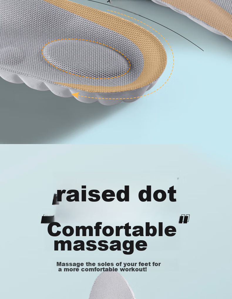 IQGD 2 Pairs of Insoles for Men, Sports Shock-Absorbing Soft Cushioning, Long-Standing Odor-Resistant Breathable Military Training 6039, 2 Pairs Gray, Size 37-38 14