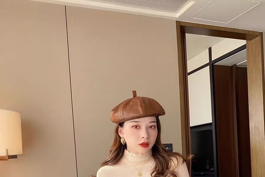 YUZHAOLIN Half Turtleneck Fleece Lined Ruffled Edge Sweater Women Autumn Winter Thickened Knitwear Warm Top 26