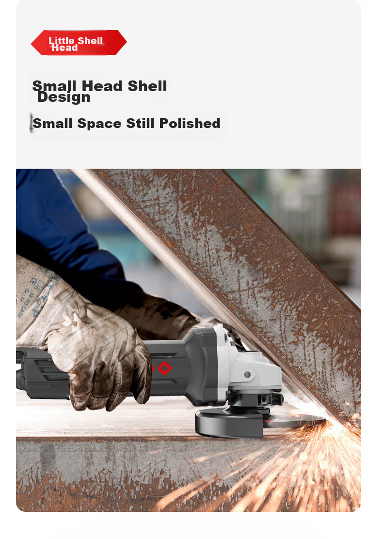 KEN Angle Grinder RS100BK, Household 850W Metal And Stone Grinding Machine, Polishing Machine, Cutting Machine, Grinding Wheel Machine, Rear Switch 10