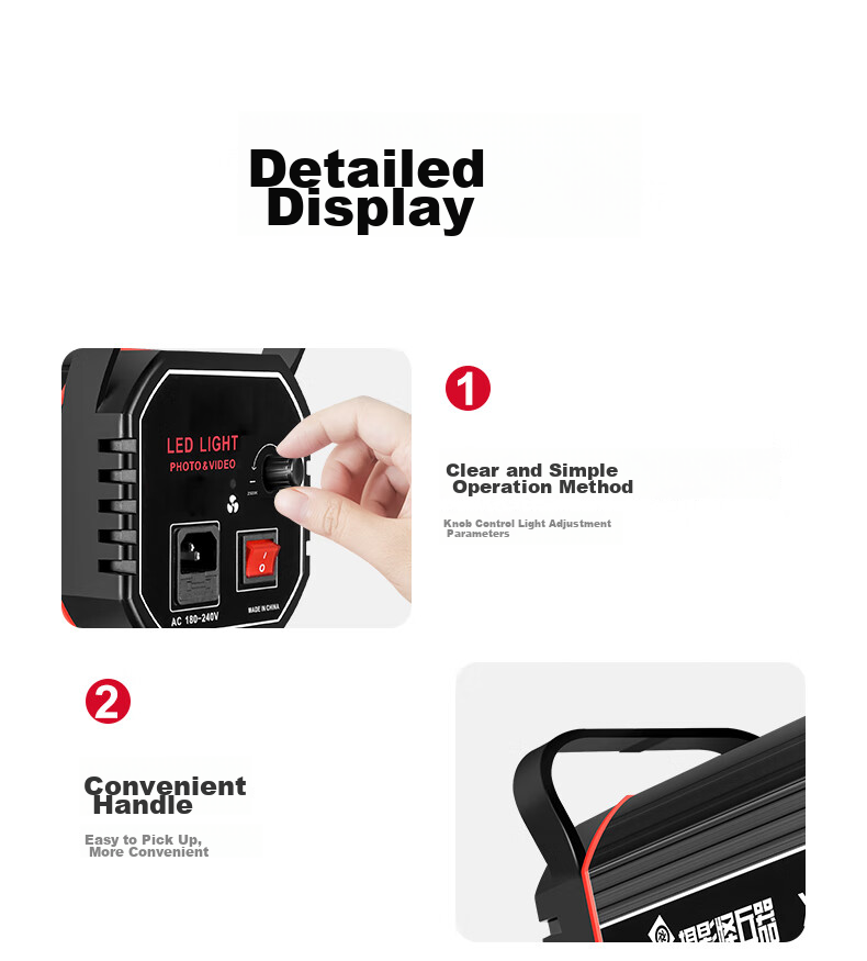 Hakutatz XL-200W Softbox Kit, Live Streaming Fill Light, Professional Photography Lighting, Soft Sunlight Lamp, Continuous Light, Children's Photography, Video Portrait, Streamer Clothing, Light Box Equipment 27