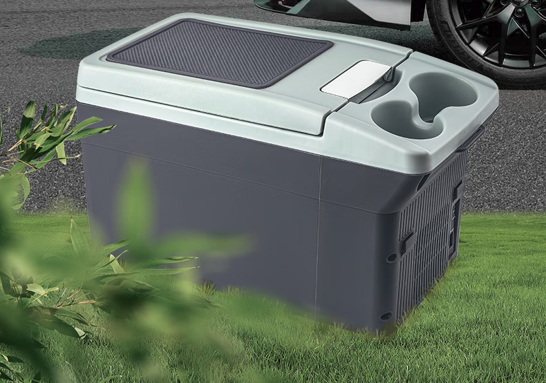 PNDA Car Refrigerator, 11L Cooling And Heating Armrest Fridge, Portable Cooler Box for Vehicles, Gray 2