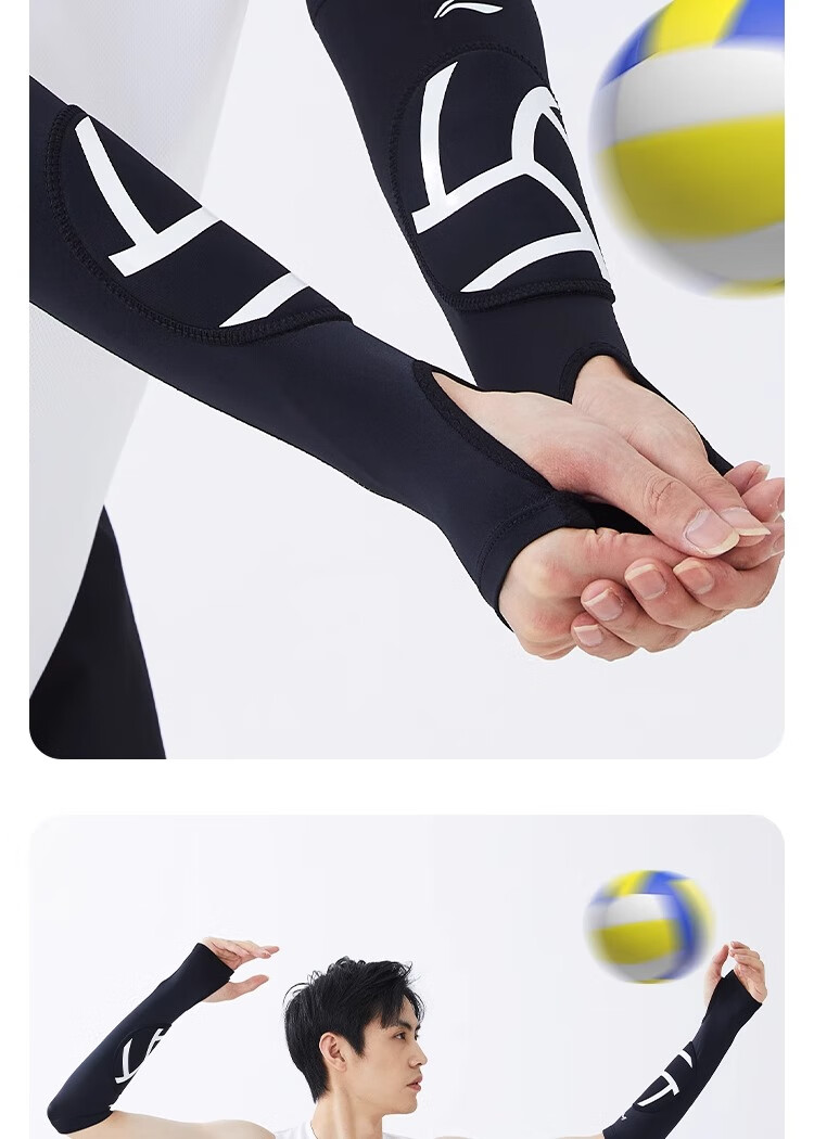 Li-Ning Volleyball Wrist Guard for Middle School Entrance Exam, Professional Sports Protective Gear for Men And Women, Hand And Arm Protection, Anti-Sprain Wrist Guard, Size M 15